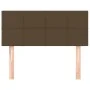 Dark brown fabric headboard 100x5x78/88 cm by vidaXL, Headboards and footboards - Ref: Foro24-346035, Price: 45,79 €, Discoun...