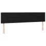 Cabeceros 2 unidades de tela negro 100x5x78/88 cm de vidaXL, Cabeceros y pies de cama - Ref: Foro24-346090, Precio: 59,75 €, ...