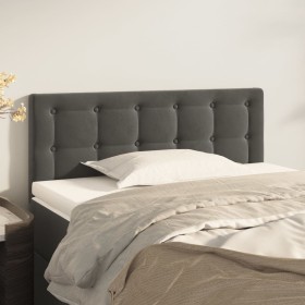 Cabecero de terciopelo gris oscuro 100x5x78/88 cm de vidaXL, Cabeceros y pies de cama - Ref: Foro24-346451, Precio: 38,94 €, ...