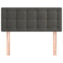 Cabecero de terciopelo gris oscuro 100x5x78/88 cm de vidaXL, Cabeceros y pies de cama - Ref: Foro24-346451, Precio: 38,94 €, ...