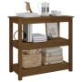 Mesa consola de madera maciza de pino marrón miel 80x40x74 cm de vidaXL, Mesas auxiliares - Ref: Foro24-821672, Precio: 92,65...