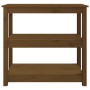 Mesa consola de madera maciza de pino marrón miel 80x40x74 cm de vidaXL, Mesas auxiliares - Ref: Foro24-821672, Precio: 92,65...