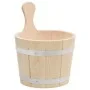 Set de cubeta y cucharón para sauna madera maciza de pino de vidaXL, Accesorios de sauna - Ref: Foro24-51692, Precio: 50,44 €...