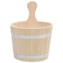 Set de cubeta y cucharón para sauna madera maciza de pino de vidaXL, Accesorios de sauna - Ref: Foro24-51692, Precio: 51,51 €...