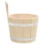 Set de cubeta y cucharón para sauna madera maciza de pino de vidaXL, Accesorios de sauna - Ref: Foro24-51692, Precio: 50,44 €...