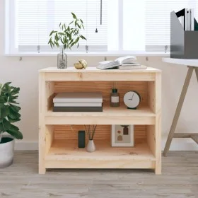 Estantería madera maciza de pino 80x35x68 cm de vidaXL, Librerías y estanterías - Ref: Foro24-821674, Precio: 73,11 €, Descue...