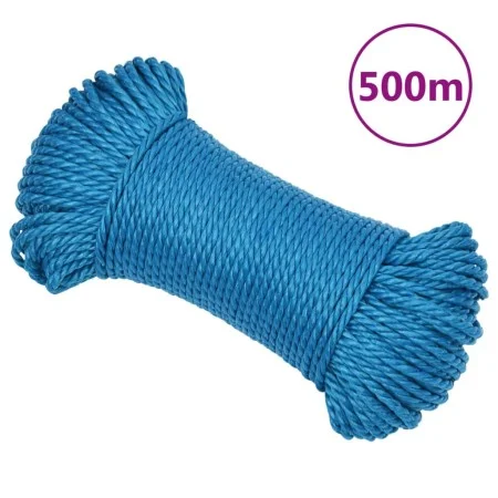 Blue polypropylene work rope 3 mm 500 m by vidaXL, Ropes and metal cords - Ref: Foro24-152961, Price: 32,75 €, Discount: %