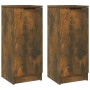 Aparadores 2 uds madera contrachapada roble ahumado 30x30x70 cm de vidaXL, Aparadores - Ref: Foro24-817007, Precio: 63,74 €, ...
