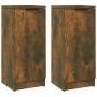 Aparadores 2 uds madera contrachapada roble ahumado 30x30x70 cm de vidaXL, Aparadores - Ref: Foro24-817007, Precio: 62,91 €, ...