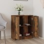 Aparadores 2 uds madera contrachapada roble ahumado 30x30x70 cm de vidaXL, Aparadores - Ref: Foro24-817007, Precio: 63,74 €, ...