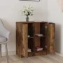Aparadores 2 uds madera contrachapada roble ahumado 30x30x70 cm de vidaXL, Aparadores - Ref: Foro24-817007, Precio: 62,91 €, ...