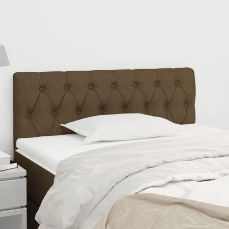Cabecero de tela marrón oscuro 100x7x78/88 cm de vidaXL, Cabeceros y pies de cama - Ref: Foro24-346329, Precio: 47,69 €, Desc...