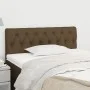 Cabecero de tela marrón oscuro 100x7x78/88 cm de vidaXL, Cabeceros y pies de cama - Ref: Foro24-346329, Precio: 47,69 €, Desc...