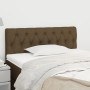 Cabecero de tela marrón oscuro 100x7x78/88 cm de vidaXL, Cabeceros y pies de cama - Ref: Foro24-346329, Precio: 48,38 €, Desc...