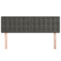Cabeceros 2 unidades terciopelo gris oscuro 72x5x78/88 cm de vidaXL, Cabeceros y pies de cama - Ref: Foro24-346471, Precio: 6...