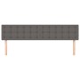 Cabeceros 2 unidades de cuero sintético gris 100x5x78/88 cm de vidaXL, Cabeceros y pies de cama - Ref: Foro24-346528, Precio:...