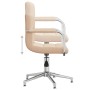 Silla de oficina giratoria de tela color crema en Sillas de oficina | Comprar online en Foru.es