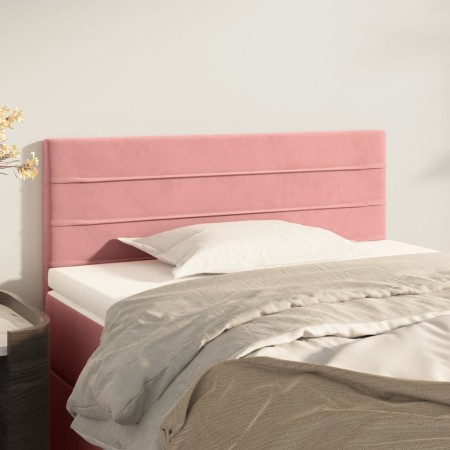 Cabecero de terciopelo rosa 100x5x78/88 cm de vidaXL, Cabeceros y pies de cama - Ref: Foro24-346143, Precio: 41,82 €, Descuen...
