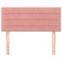 Cabecero de terciopelo rosa 100x5x78/88 cm de vidaXL, Cabeceros y pies de cama - Ref: Foro24-346143, Precio: 41,82 €, Descuen...