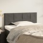 Cabecero de terciopelo gris oscuro 80x5x78/88 cm de vidaXL, Cabeceros y pies de cama - Ref: Foro24-346013, Precio: 33,89 €, D...