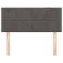 Cabecero de terciopelo gris oscuro 80x5x78/88 cm de vidaXL, Cabeceros y pies de cama - Ref: Foro24-346013, Precio: 33,89 €, D...