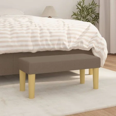 Banco de tela gris taupe 70x30x30 cm de vidaXL, Bancos - Ref: Foro24-346628, Precio: 39,99 €, Descuento: %