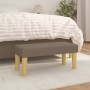 Banco de tela gris taupe 70x30x30 cm de vidaXL, Bancos - Ref: Foro24-346628, Precio: 46,60 €, Descuento: %