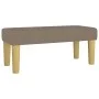 Banco de tela gris taupe 70x30x30 cm de vidaXL, Bancos - Ref: Foro24-346628, Precio: 39,99 €, Descuento: %
