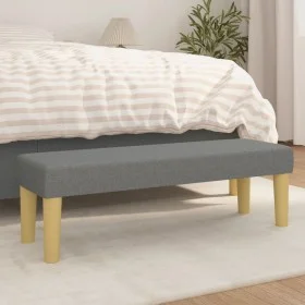 Banco de tela gris oscuro 100x30x30 cm de vidaXL, Bancos - Ref: Foro24-346653, Precio: 46,49 €, Descuento: %