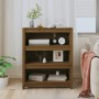 Estantería madera maciza de pino marrón miel 80x35x97 cm de vidaXL, Librerías y estanterías - Ref: Foro24-821682, Precio: 114...