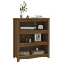 Estantería madera maciza de pino marrón miel 80x35x97 cm de vidaXL, Librerías y estanterías - Ref: Foro24-821682, Precio: 114...