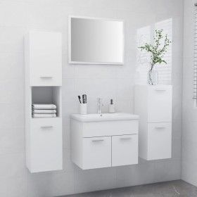 Juego de muebles de baño madera de ingeniería blanco de vidaXL, Muebles de baño - Ref: Foro24-3071090, Precio: 269,91 €, Desc...