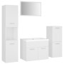 Juego de muebles de baño madera de ingeniería blanco de vidaXL, Muebles de baño - Ref: Foro24-3071090, Precio: 269,91 €, Desc...