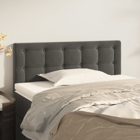 Cabecero de terciopelo gris oscuro 90x5x78/88 cm de vidaXL, Cabeceros y pies de cama - Ref: Foro24-346431, Precio: 52,51 €, D...