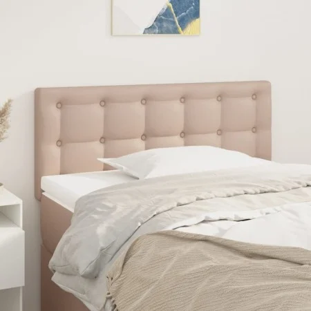 Cappuccino synthetic leather headboard 100x5x78/88 cm by vidaXL, Headboards and footboards - Ref: Foro24-346449, Price: 50,67...