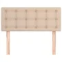 Cappuccino synthetic leather headboard 100x5x78/88 cm by vidaXL, Headboards and footboards - Ref: Foro24-346449, Price: 50,67...