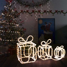 Cajas de regalo adorno navideño 180 LED interior y exterior en Decoración Festiva y Estacional | Comprar online en Foru.es