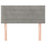 Cabecero de terciopelo gris claro 100x5x78/88 cm de vidaXL, Cabeceros y pies de cama - Ref: Foro24-346138, Precio: 33,07 €, D...