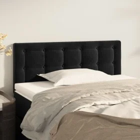 Black velvet headboard 90x5x78/88 cm by vidaXL, Headboards and footboards - Ref: Foro24-346432, Price: 42,45 €, Discount: %