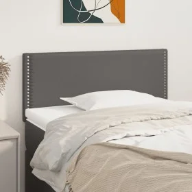 Gray synthetic leather headboard 90x5x78/88 cm by vidaXL, Headboards and footboards - Ref: Foro24-345896, Price: 29,98 €, Dis...