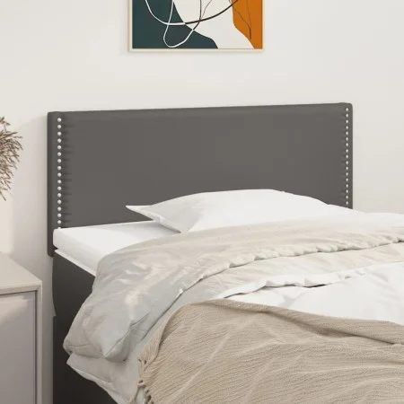 Gray synthetic leather headboard 90x5x78/88 cm by vidaXL, Headboards and footboards - Ref: Foro24-345896, Price: 29,98 €, Dis...