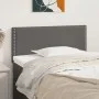Gray synthetic leather headboard 90x5x78/88 cm by vidaXL, Headboards and footboards - Ref: Foro24-345896, Price: 29,98 €, Dis...