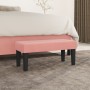 Banco de terciopelo rosa 70x30x30 cm de vidaXL, Bancos - Ref: Foro24-346643, Precio: 37,74 €, Descuento: %