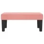 Banco de terciopelo rosa 70x30x30 cm de vidaXL, Bancos - Ref: Foro24-346643, Precio: 37,30 €, Descuento: %
