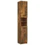 Armario de baño madera ingeniería roble ahumado 32x34x188,5 cm de vidaXL, Taquillas y armarios de almacenamiento - Ref: Foro2...