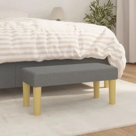 Banco de tela gris oscuro 70x30x30 cm de vidaXL, Bancos - Ref: Foro24-346625, Precio: 31,64 €, Descuento: %