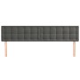 Cabeceros 2 unidades de terciopelo gris oscuro 100x5x78/88 cm de vidaXL, Cabeceros y pies de cama - Ref: Foro24-346531, Preci...