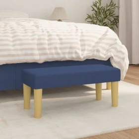 Banco de tela azul 70x30x30 cm de vidaXL, Bancos - Ref: Foro24-346630, Precio: 36,26 €, Descuento: %
