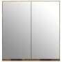 Armario de baño con espejo color roble ahumado 64x20x67 cm de vidaXL, Tocadores de baño - Ref: Foro24-817066, Precio: 75,85 €...