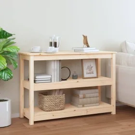 Mesa consola madera maciza de pino 110x40x74 cm de vidaXL, Mesas auxiliares - Ref: Foro24-821664, Precio: 139,74 €, Descuento: %